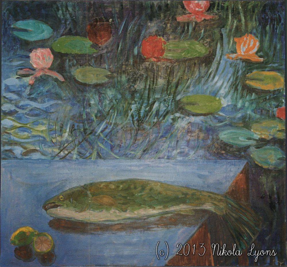 Nikola Lyons: Fish With Water Lillies